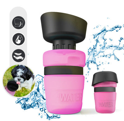 Pet outdoor foldable bottle dog travel water bottle