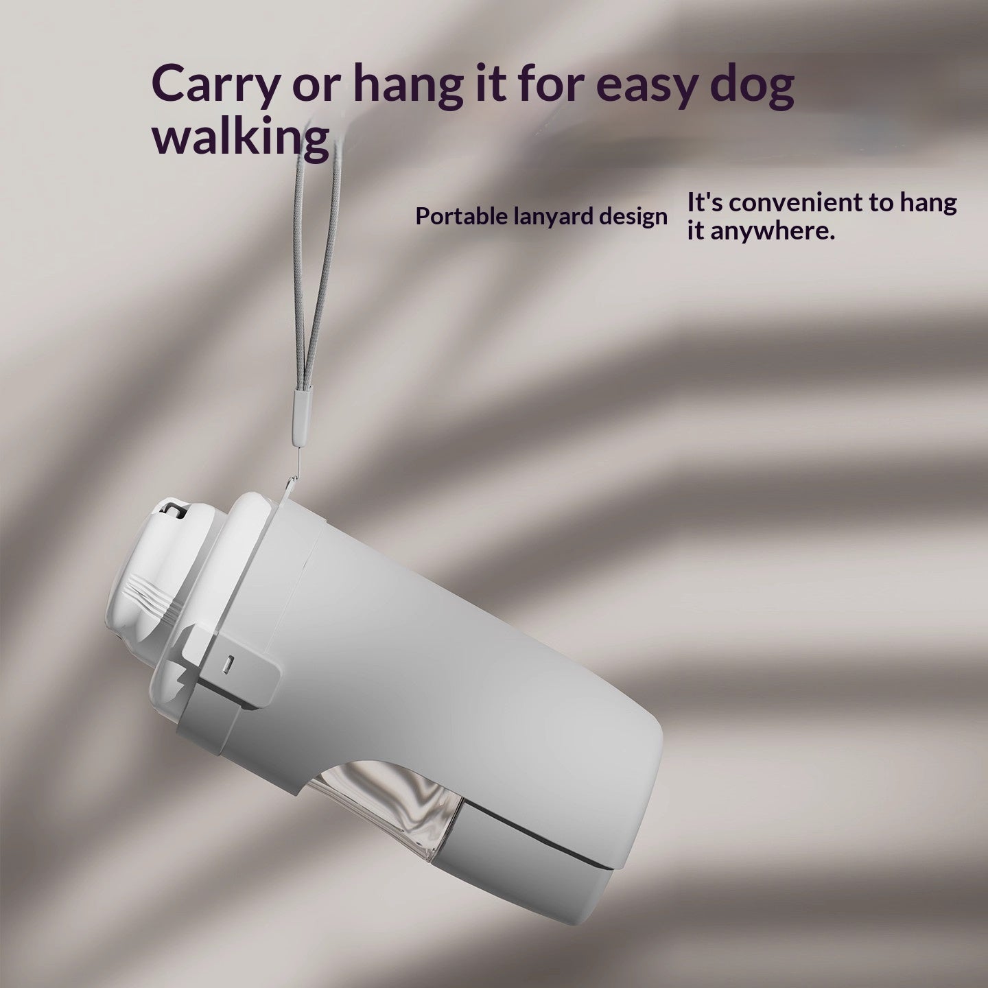 Outdoor Dog Water Bottle in Pink - Portable Travel Dispenser