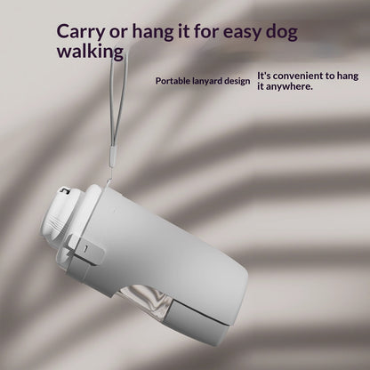 Outdoor Dog Water Bottle in Pink - Portable Travel Dispenser