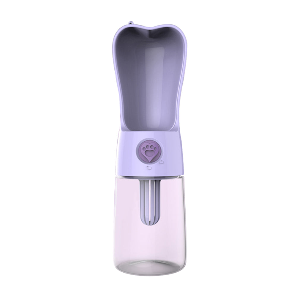 Pet dog cat water bottle portable feeder