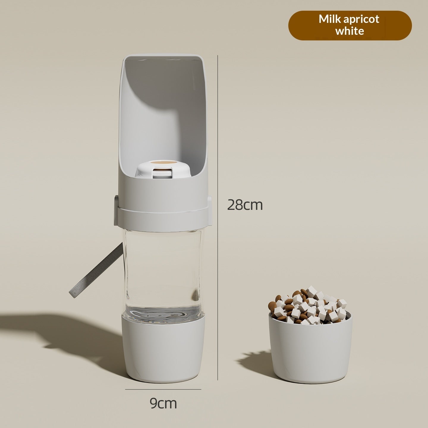 Outdoor Dog Water Bottle with Food Compartment for Hiking